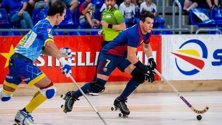 Pablo Álvarez, en una acción del partido