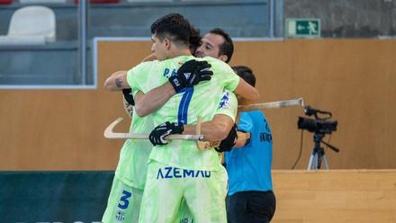 Aragonès celebra el gol de la victoria ante el Reus