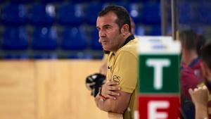 David Cáceres, técnico del Barça