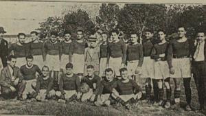 La primera plantilla del Barça Rugby en 1924