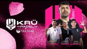 Krü Esports, propiedad de Kun Agüero y Leo Messi, se une a Hexagon Cup con su equipo Krü Padel by Taktika