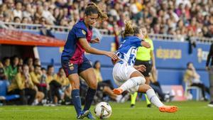 Jana Fernàndez en el derbi