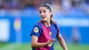 Jana Fernàndez en el Barça - Espanyol