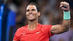 Rafa Nadal, durante el torneo de Brisbane