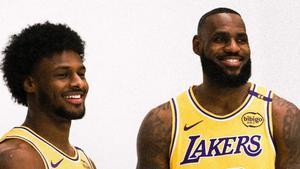 Bronny y LeBron jugarán juntos