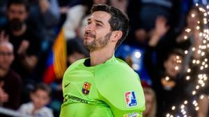 Sergi Fernández, portero del Barça