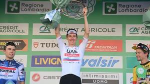 Pogacar, Bagioli y Roglic conformaron el podio del Giro de Lombardía 2023