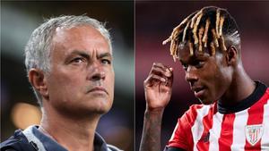 José Mourinho y Nico Williams, dos nombres propios de la Europa League